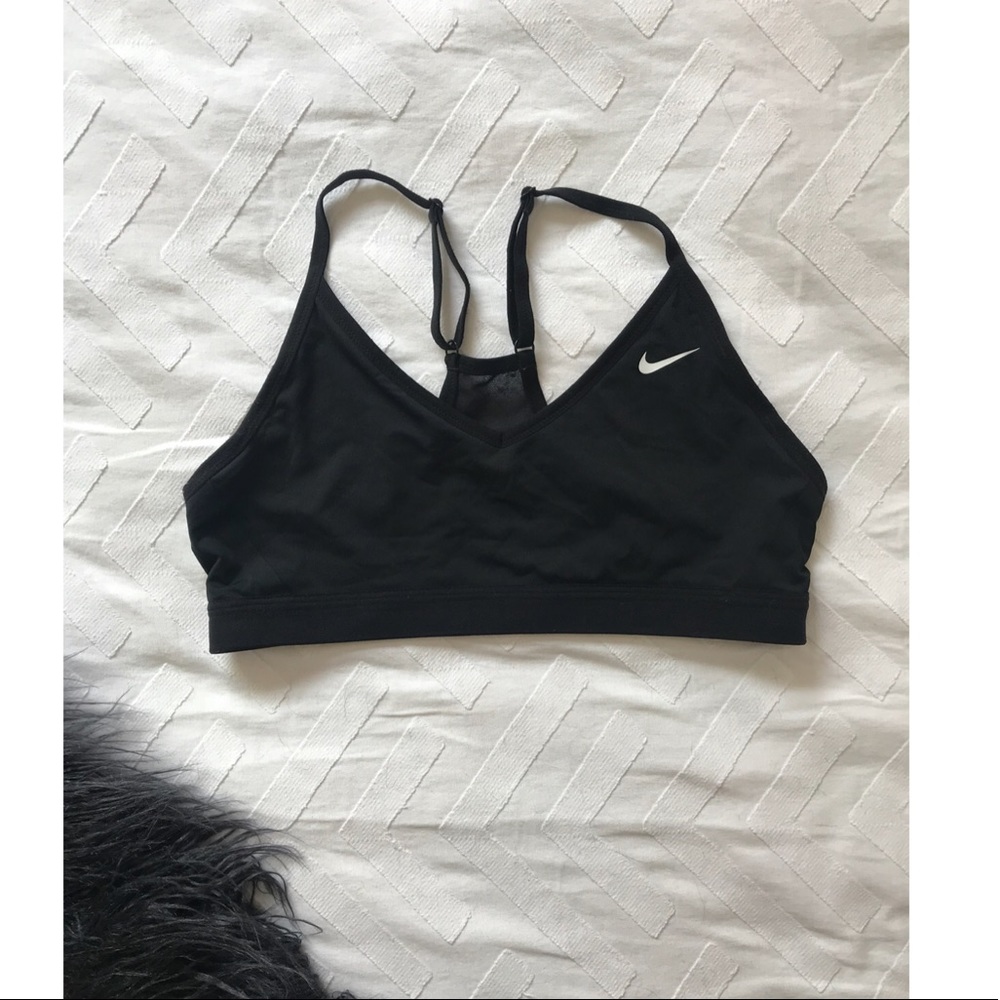Nike black sports bra, runs small!